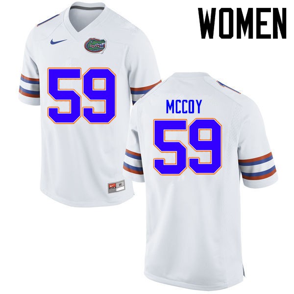 Florida Gators Women #59 T.J. McCoy College Football Jerseys White